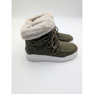 Romika Snow Boots Womens Size 5.5 Green TopDryTex Faux Fur Ankle Waterproof New